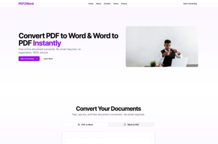 PDF to Word Converter Tool Script